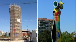Foto Barcelona repara uno de sus iconos: la emblemática escultura ‘Dona i Ocell’ de Joan Miró