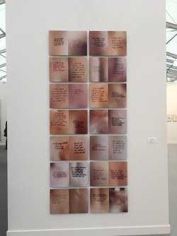 Jenny Holzer, Untitled (Selections from Lustmord) (1994) at Cheim & Read (Photo: Helen Stoilas)